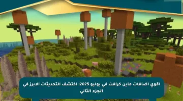 أقوى إضافات ماين كرافت في يوليو 2025: اكتشف التحديثات الأبرز في الجزء الثاني